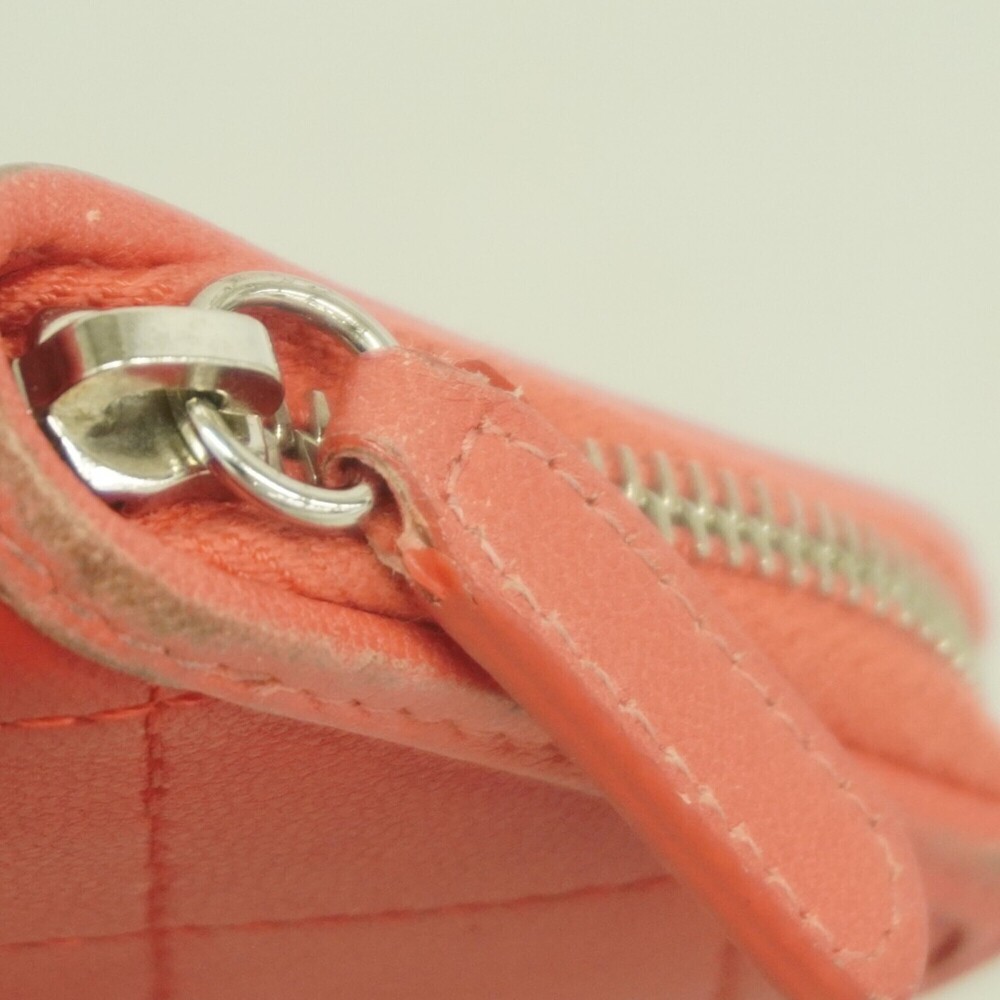 CHANEL Red Lambskin Leather Wallet - Picture 9 of 10